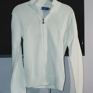 Daily Sport Women's Off White Crew Neck Sweater